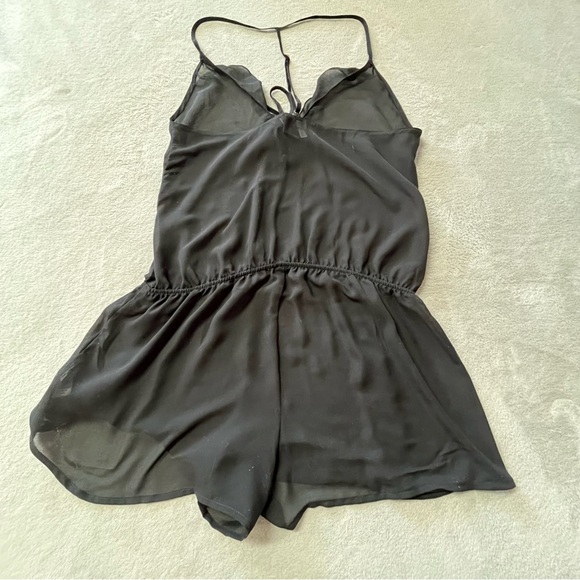Chelsea Black Sheer Lingerie Romper - Picture 3 of 8